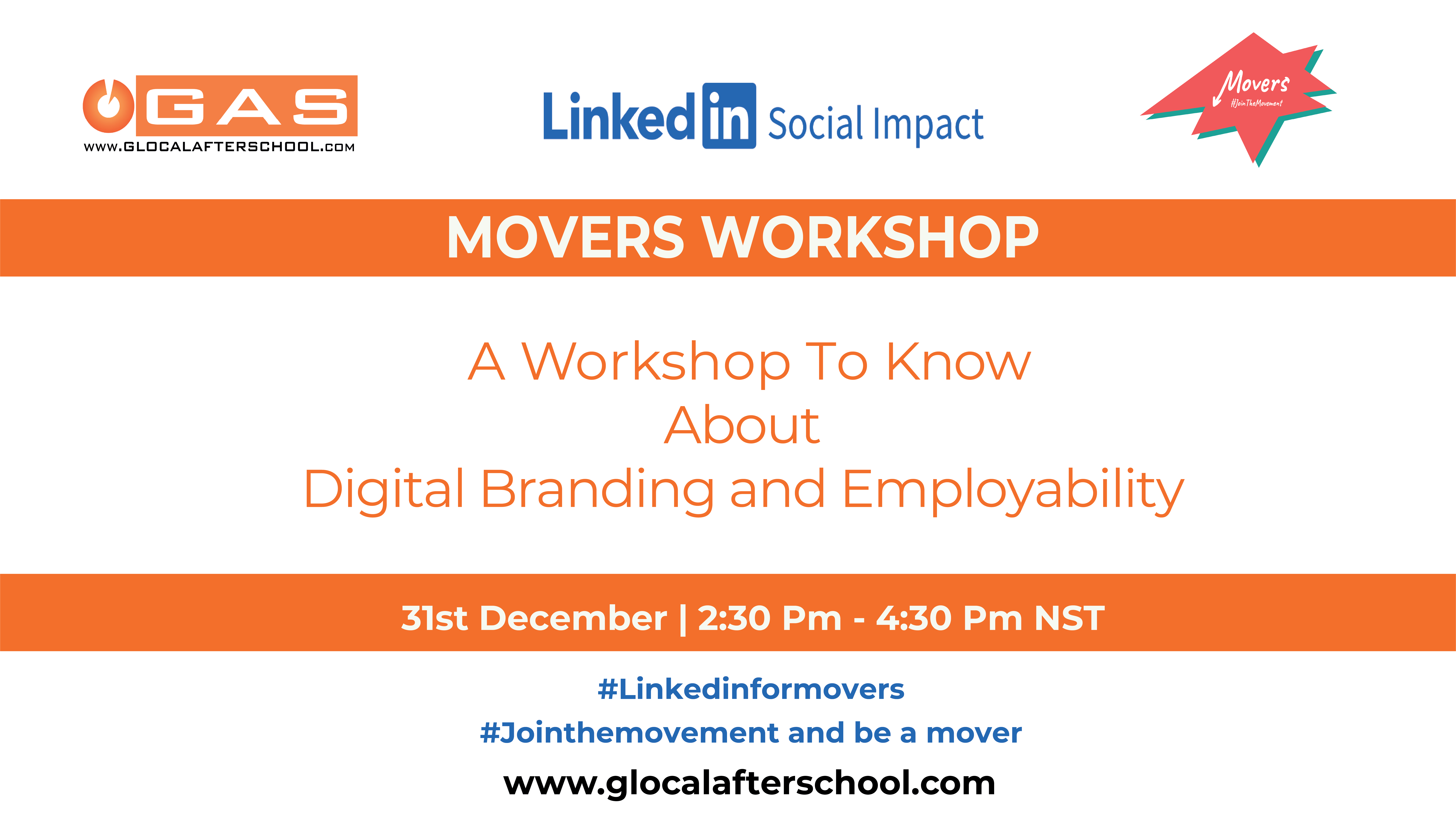 Movers Workshop | Digital Branding & Employability
