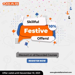 10% Discount on all Recorded Courses. (Use the coupon code - festive2021 while registering for any recorded courses.)